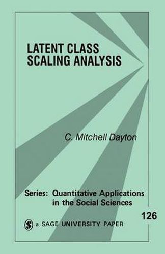 Cover image for Latent Class Scaling Analysis