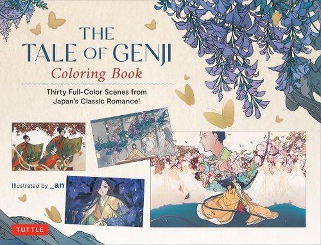 Cover image for The Tale of Genji Coloring Book