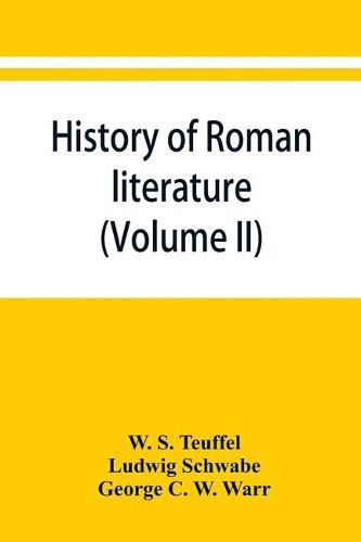 Cover image for History of Roman literature (Volume II)