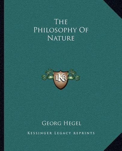 The Philosophy of Nature