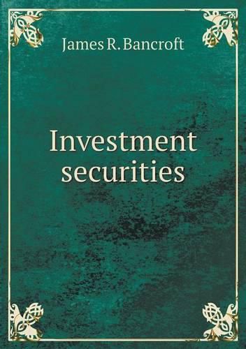 Cover image for Investment securities