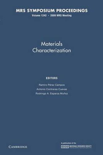 Cover image for Materials Characterization: Volume 1242