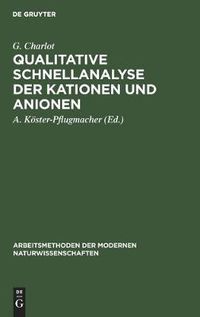 Cover image for Qualitative Schnellanalyse Der Kationen Und Anionen