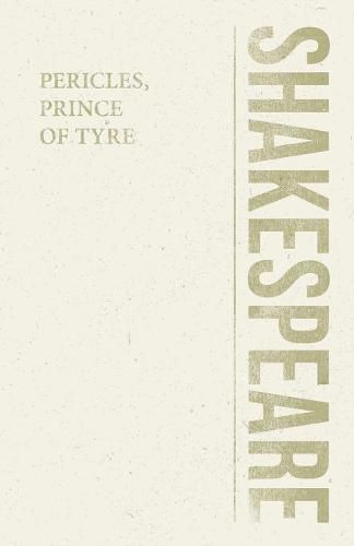 Cover image for Pericles, Prince of Tyre