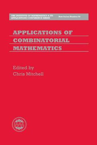 Cover image for Applications of Combinatorial Mathematics