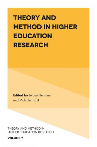 Cover image for Theory and Method in Higher Education Research