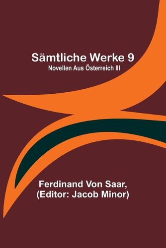 Cover image for Saemtliche Werke 9