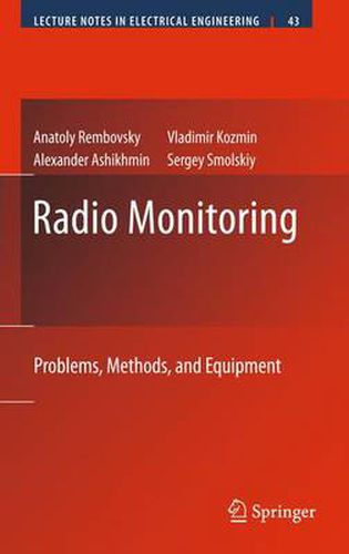 Cover image for Radio Monitoring: Problems, Methods and Equipment