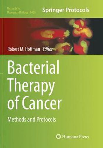 Bacterial Therapy of Cancer: Methods and Protocols