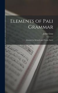 Cover image for Elements of Pali Grammar