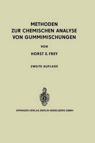 Cover image for Methoden zur Chemischen Analyse von Gummimischungen