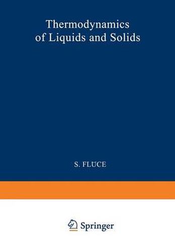 Cover image for Thermodynamik der Flussigkeiten und Festkoerper / Thermodynamics of Liquids and Solids