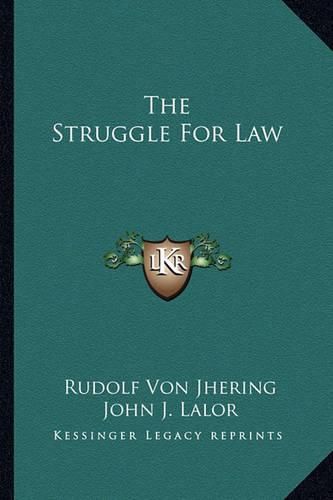 The Struggle for Law