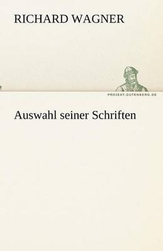 Cover image for Auswahl seiner Schriften