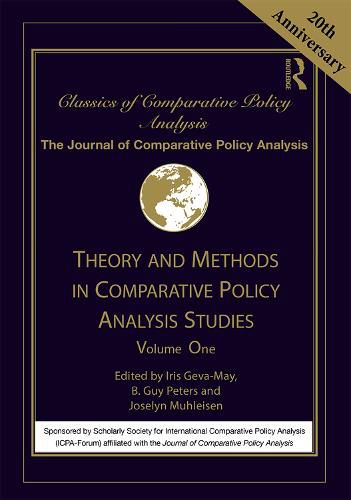 Cover image for Theory and Methods in Comparative Policy Analysis Studies: Volume One