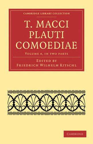 Cover image for T. Macci Plauti Comoediae 2 Part Set