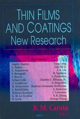 Cover image for Thin Films & Coatings: New Research