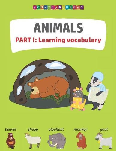 Cover image for English vocabulary for kids. Animals. Part 1.