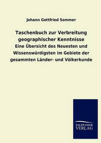 Cover image for Taschenbuch Zur Verbreitung Geographischer Kenntnisse