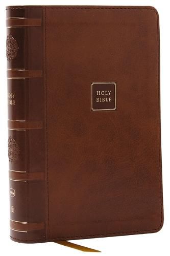 Cover image for NKJV, Compact Paragraph-Style Reference Bible, Leathersoft, Brown, Red Letter, Comfort Print: Holy Bible, New King James Version