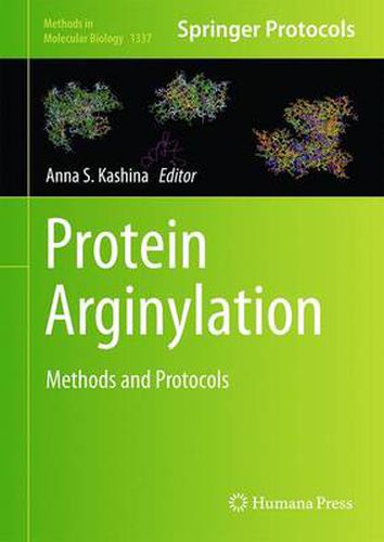 Cover image for Protein Arginylation: Methods and Protocols