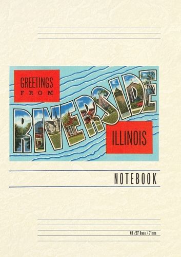 Cover image for Vintage Lined Notebook Greetings from Riverside, Illinois