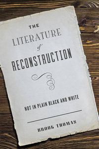 Cover image for The Literature of Reconstruction: Not in Plain Black and White