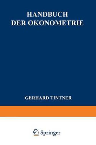 Cover image for Handbuch der OEkonometrie