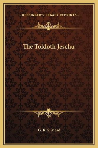 Cover image for The Toldoth Jeschu