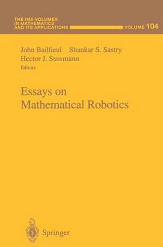 Cover image for Essays on Mathematical Robotics