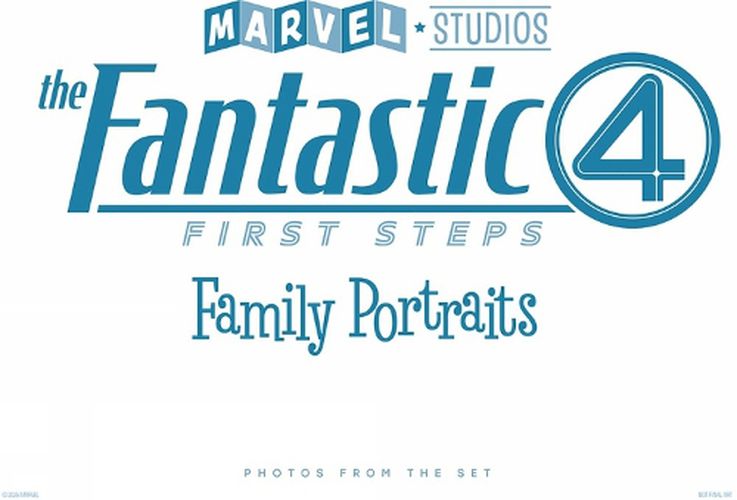 Cover image for Marvel Studios' The Fantastic Four: First Steps - Family Portraits: Photos From The Set