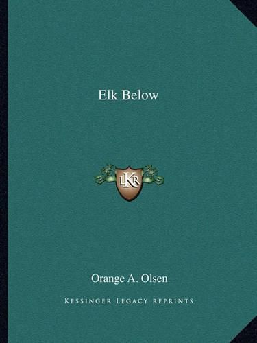 Cover image for Elk Below