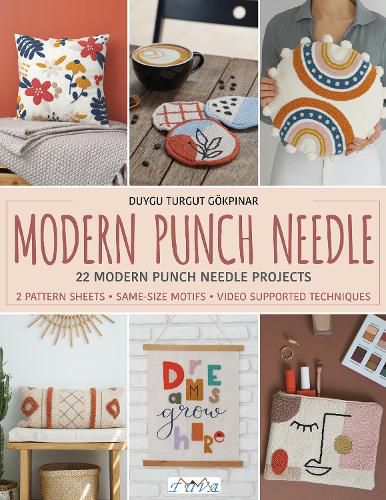 Cover image for Modern Punch Needle: Modern and Fresh Punch Needle Projects