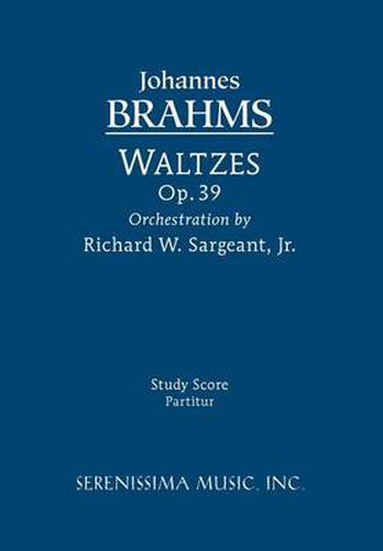 Cover image for Waltzes, Op. 39 - Study Score