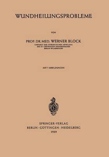 Cover image for Wundheilungsprobleme