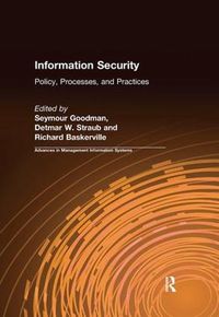 Cover image for Information Security: Policy, Processes, and Practices