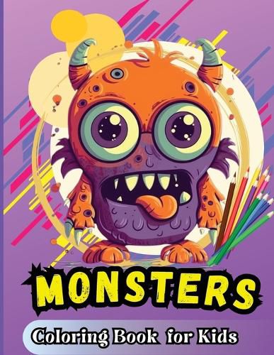 Cover image for Monster Coloring Book For Kids