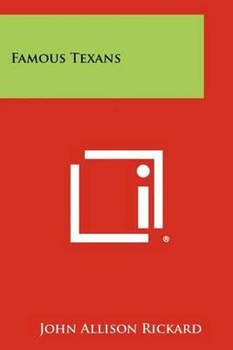 Cover image for Famous Texans