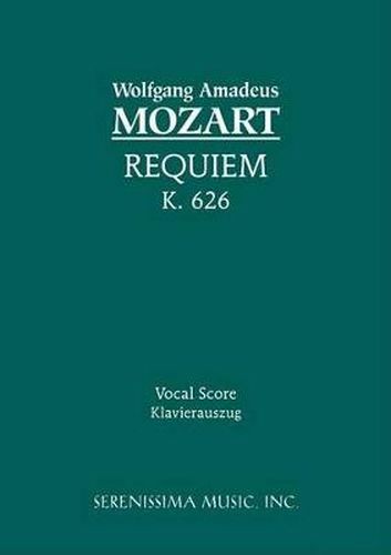 Cover image for Requiem, K.626: Vocal score