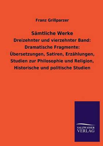 Cover image for Samtliche Werke