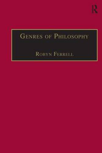 Cover image for Genres of Philosophy