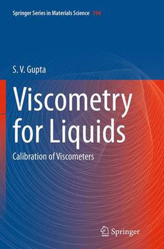 Cover image for Viscometry for Liquids: Calibration of Viscometers