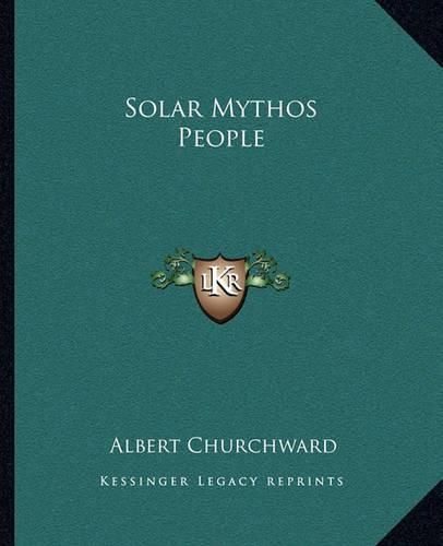 Cover image for Solar Mythos People