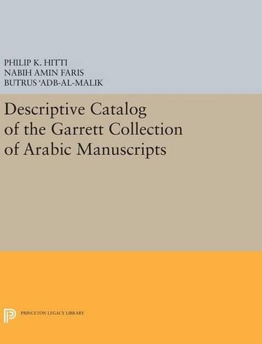 Cover image for Descriptive Catalogue of the Garrett Collection: (Persian, Turkish, Indic)