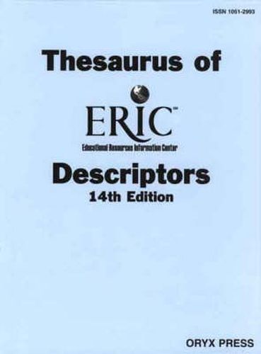 Cover image for Thesaurus of ERIC Descriptors, 14th Edition