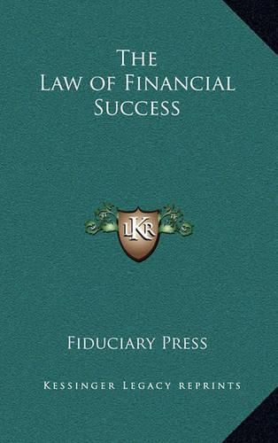 Cover image for The Law of Financial Success