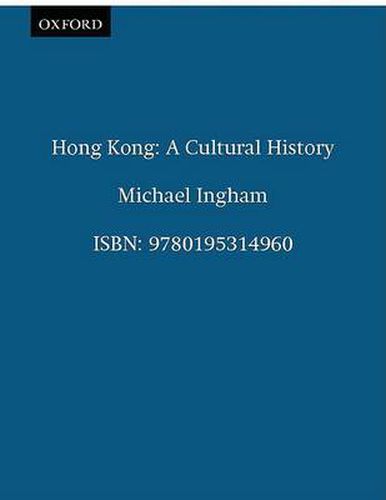 Cover image for Hong Kong: A Cultural History