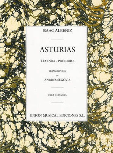 Cover image for Albeniz Asturias Preludio (segovia) Guitar