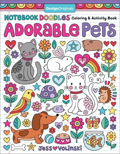 Notebook Doodles Adorable Pets: Coloring & Activity Book