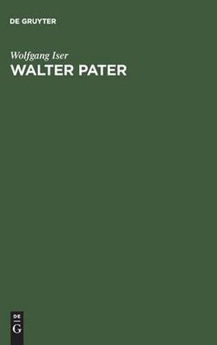 Cover image for Walter Pater: Die Autonomie Des AEsthetischen